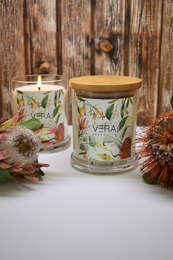 Australian florals & honey candle